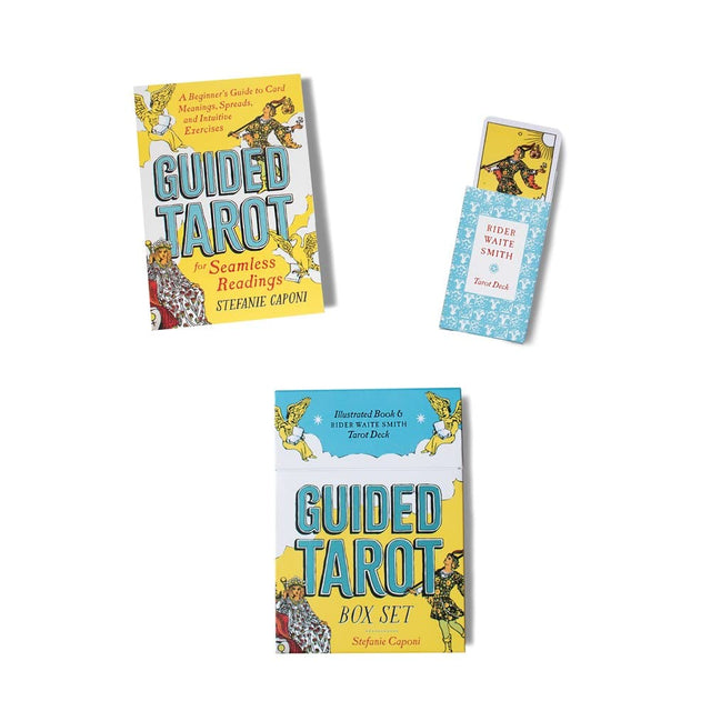 Guided Tarot Box Set: Illustrated Book & Rider Waite Smith Tarot Deck by Stefanie Caponi - Magick Magick.com