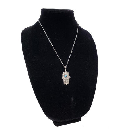 Hamsa Hand Evil Eye Necklace - Magick Magick.com