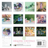 Healing Crystals Wall Calendar 2025 (Art Calendar) by Flame Tree Studio - Magick Magick.com