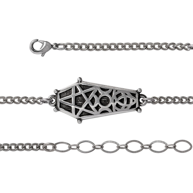 Hex Coffin Wrist Chain Bracelet - Magick Magick.com