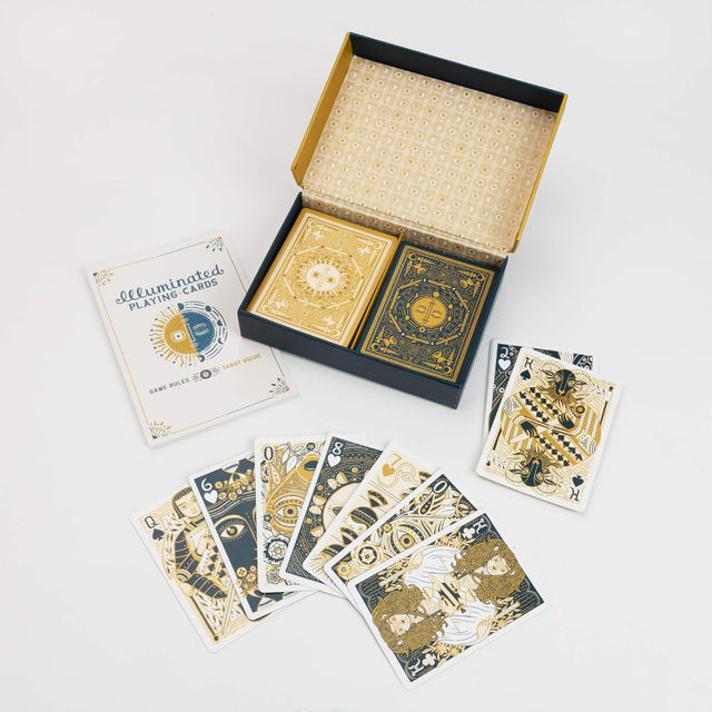 Illuminated Playing Cards: Two Decks for Games and Tarot by Caitlin Keegan - Magick Magick.com