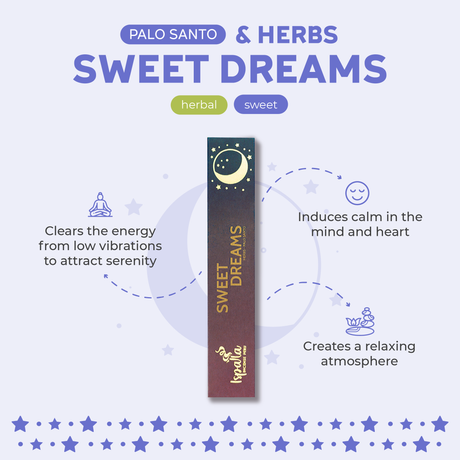 Ispalla - Sweet Dreams (Palo Santo, Herbs, Lavender, Vanilla) Incense Sticks (10 Pack) - Magick Magick.com