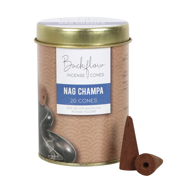 Jumbo Backflow Incense Cones - Nag Champa (Packs of 20) - Magick Magick.com