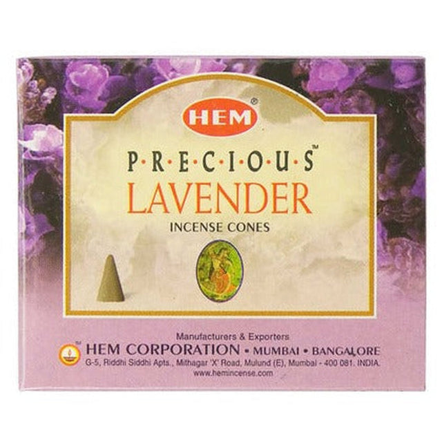 Lavender HEM Cone Incense (10 Cones) - Magick Magick.com