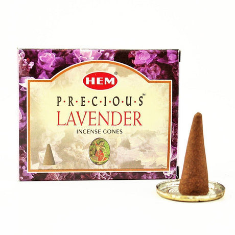 Lavender HEM Cone Incense (10 Cones) - Magick Magick.com