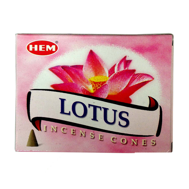 Lotus HEM Cone Incense (10 Cones) - Magick Magick.com