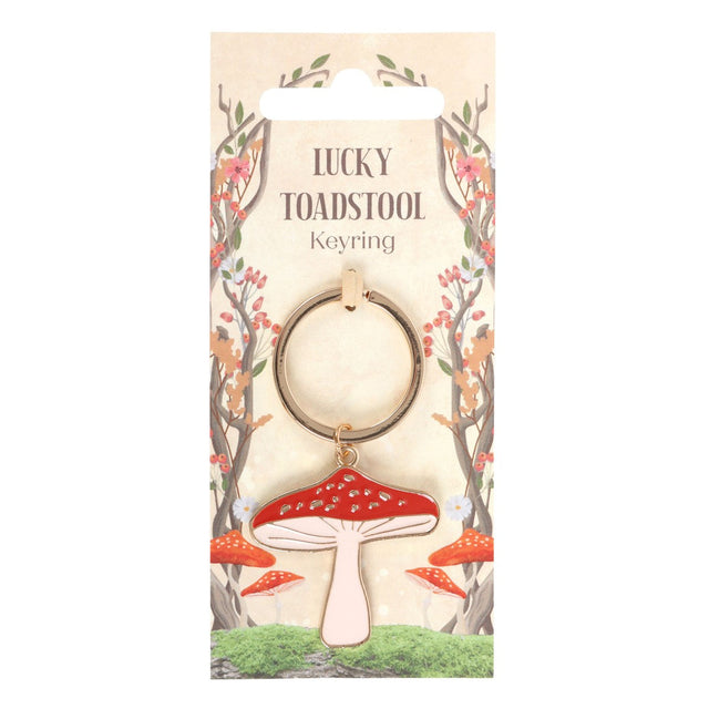 Lucky Toadstool Key Ring - Magick Magick.com