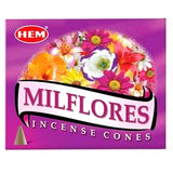 Milflores HEM Cone Incense (10 Cones) - Magick Magick.com