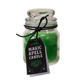 Mini Spell Glass Jar Candle - Luck (Green Tea) - Magick Magick.com