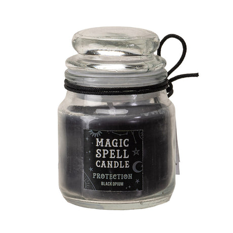 Mini Spell Glass Jar Candle - Protection (Black Opium) - Magick Magick.com