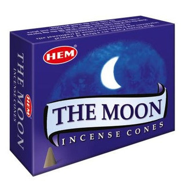 Moon HEM Cone Incense (10 Cones) - Magick Magick.com