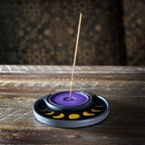 Moon Phase Stick Incense Holder - Magick Magick.com