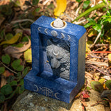 Moon Phase Wolf Backflow Incense Burner - Magick Magick.com