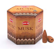 Musk HEM Backflow Incense Cones (40 Pack) - Magick Magick.com