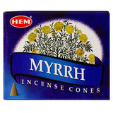 Myrrh HEM Cone Incense (10 Cones) - Magick Magick.com