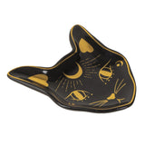 Mystic Black Cat Ceramic Trinket Dish - Magick Magick.com