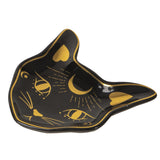 Mystic Black Cat Ceramic Trinket Dish - Magick Magick.com