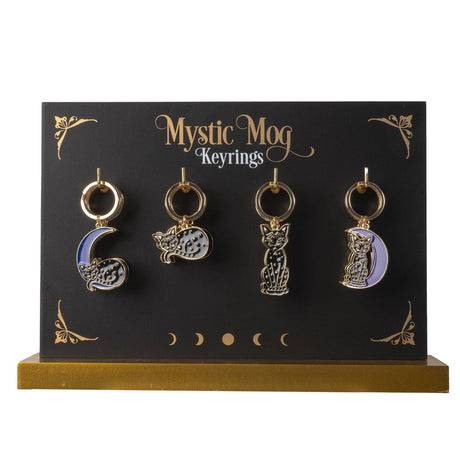 Mystic Cat Keyrings (Display of 24) - Magick Magick.com
