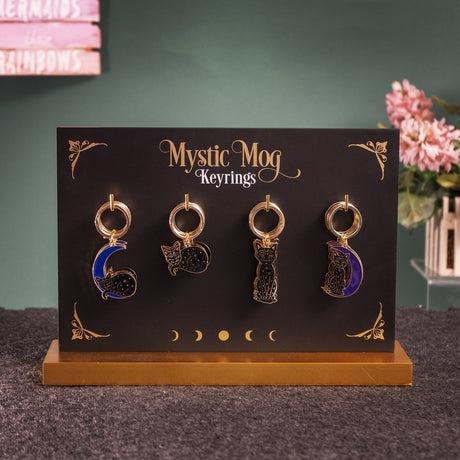 Mystic Cat Keyrings (Display of 24) - Magick Magick.com