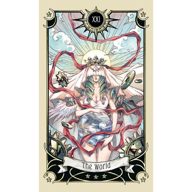 Mystical Manga Tarot Mini Deck by Barbara Moore, Rann Autechaud (Signed Copy) - Magick Magick.com