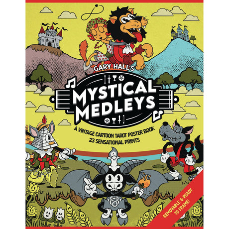 Mystical Medleys: A Vintage Cartoon Tarot Poster Book by Gary Hall - Magick Magick.com