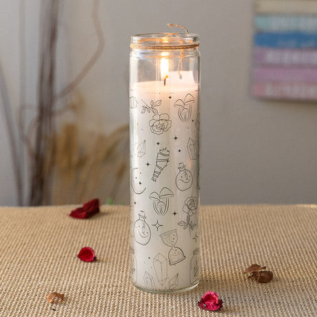 Mystical White Sage Glass Candle - Magick Magick.com