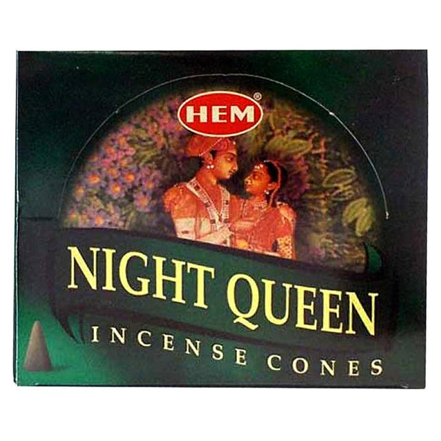 Night Queen HEM Cone Incense (10 Cones) - Magick Magick.com