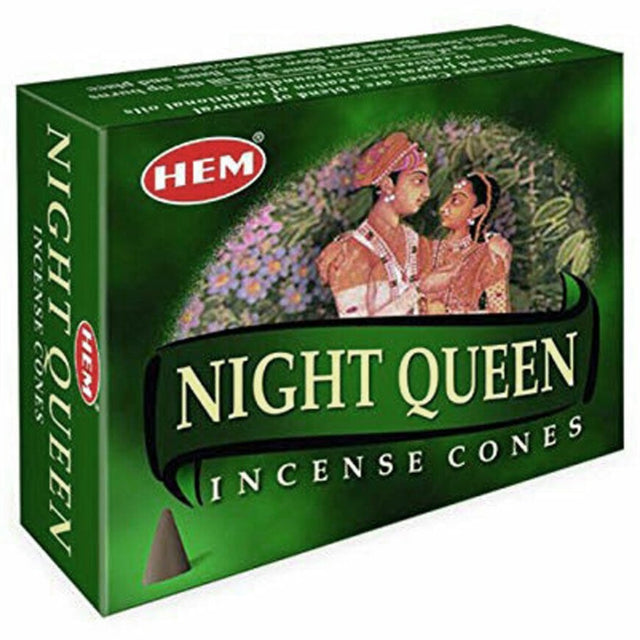 Night Queen HEM Cone Incense (10 Cones) - Magick Magick.com