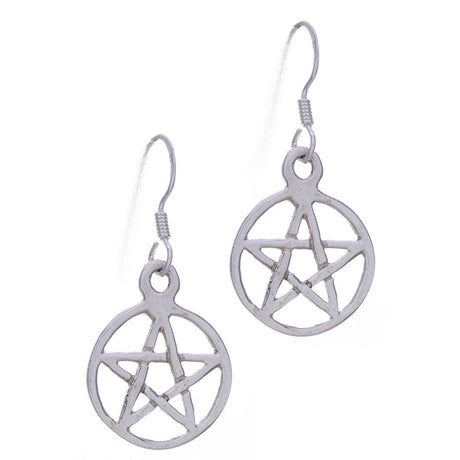 Pentacle Sterling Silver Earrings - Magick Magick.com