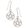 Pentacle Sterling Silver Earrings - Magick Magick.com