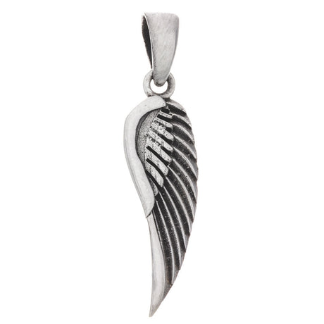 Plain Angel Wing Sterling Silver Pendant - Magick Magick.com