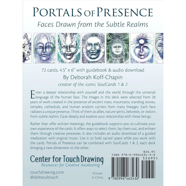 Portals of Presence Cards: Faces Drawn from the Subtle Realms by Deborah Koff-Chapin - Magick Magick.com