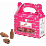 Rose Satya Backflow Dhoop Incense Cones (24 Pack) - Magick Magick.com