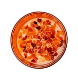 Sacral Chakra Orange Carnelian Crystal Candle - Magick Magick.com