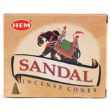 Sandal HEM Cone Incense (10 Cones) - Magick Magick.com