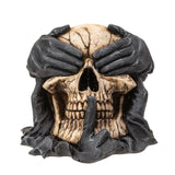 See, Hear, Speak No Evil Skull Statue - Magick Magick.com