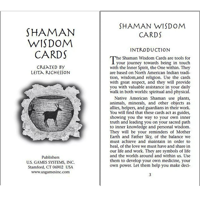 Shaman Wisdom Cards by Leita Richesson - Magick Magick.com