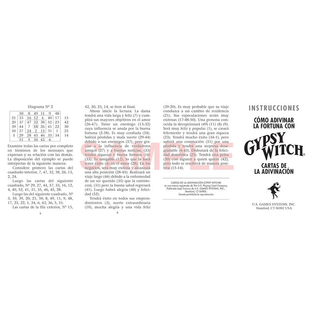 Spanish Gypsy Witch Cartas De La Adivinacion - Magick Magick.com