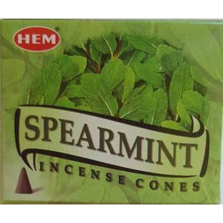 Spearmint HEM Cone Incense (10 Cones) - Magick Magick.com