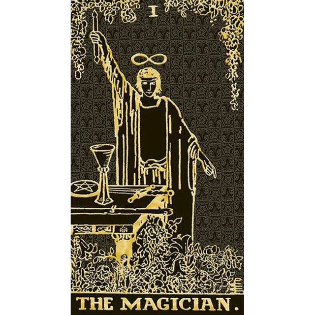 Tarot Gold & Black Edition by Arthur Edward Waite, Pamela Colman Smith, Mary K. Greer - Magick Magick.com