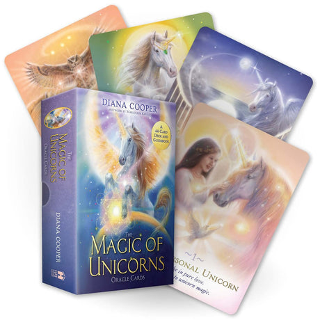 The Magic of Unicorns Oracle Cards by Diana Cooper, Marjolein Kruijt - Magick Magick.com