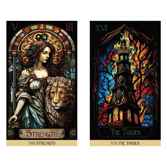 The Stained Glass Tarot by James Edward - Magick Magick.com