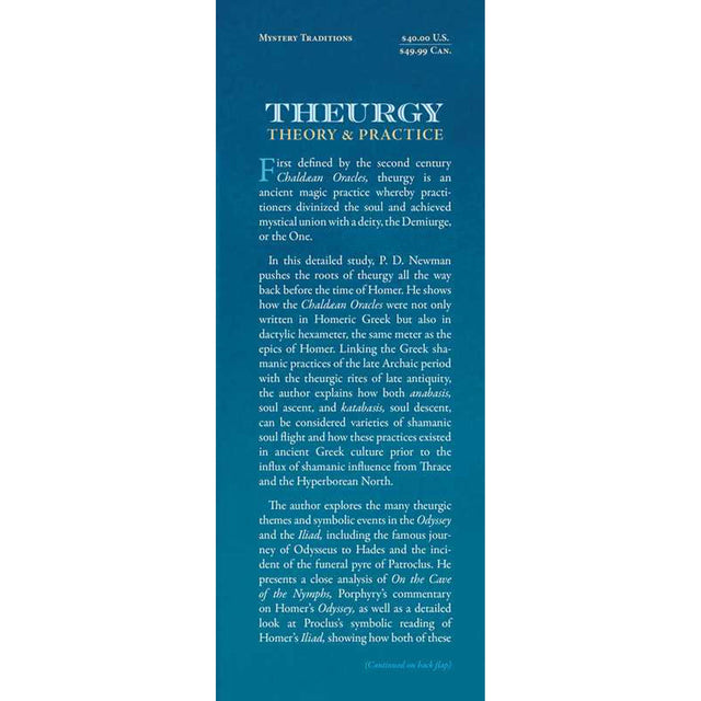 Theurgy: Theory and Practice (Hardcover) by P. D. Newman - Magick Magick.com