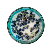 Throat Chakra Blueberry Lapis Crystal Candle - Magick Magick.com