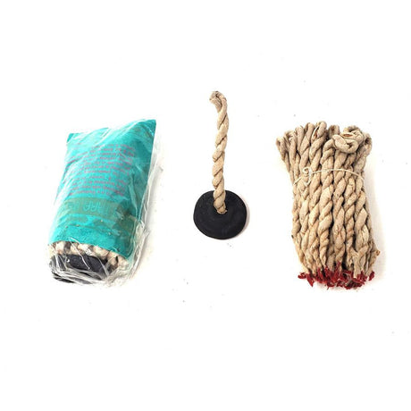 Tibetan Rope Incense with Burner - Green Tara (35-45 Ropes) - Magick Magick.com