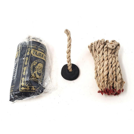 Tibetan Rope Incense with Burner - Mahakal (35-45 Ropes) - Magick Magick.com