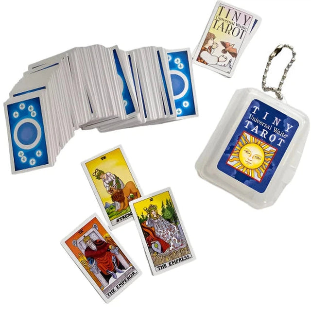 Tiny Tarot Key Chain (Universal Waite Tarot) by Mary Hanson-Roberts - Magick Magick.com