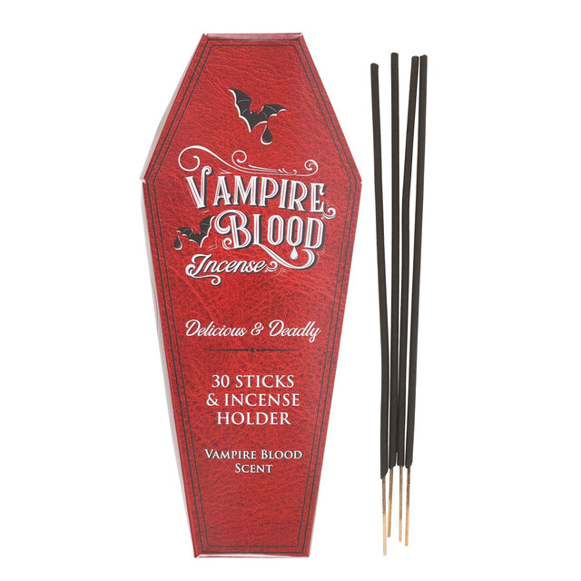 Vampire Blood Coffin Incense Sticks with Holder (30 Sticks) - Magick Magick.com