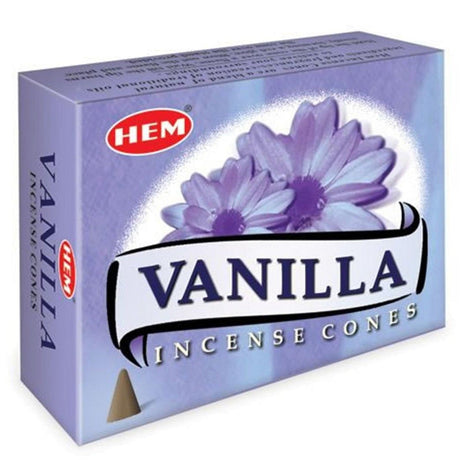 Vanilla HEM Cone Incense (10 Cones) - Magick Magick.com