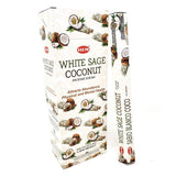 White Sage Coconut HEM Incense Stick 20 Pack - Magick Magick.com